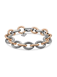 Oval Link Chain Bracelet in Sterling Silver