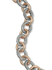 Oval Link Chain Bracelet in Sterling Silver