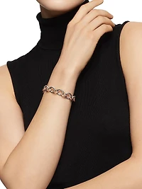 Oval Link Chain Bracelet in Sterling Silver