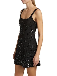 Ziva Embellished Fit & Flare Minidress