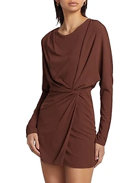 Tasha Draped Jersey Minidress