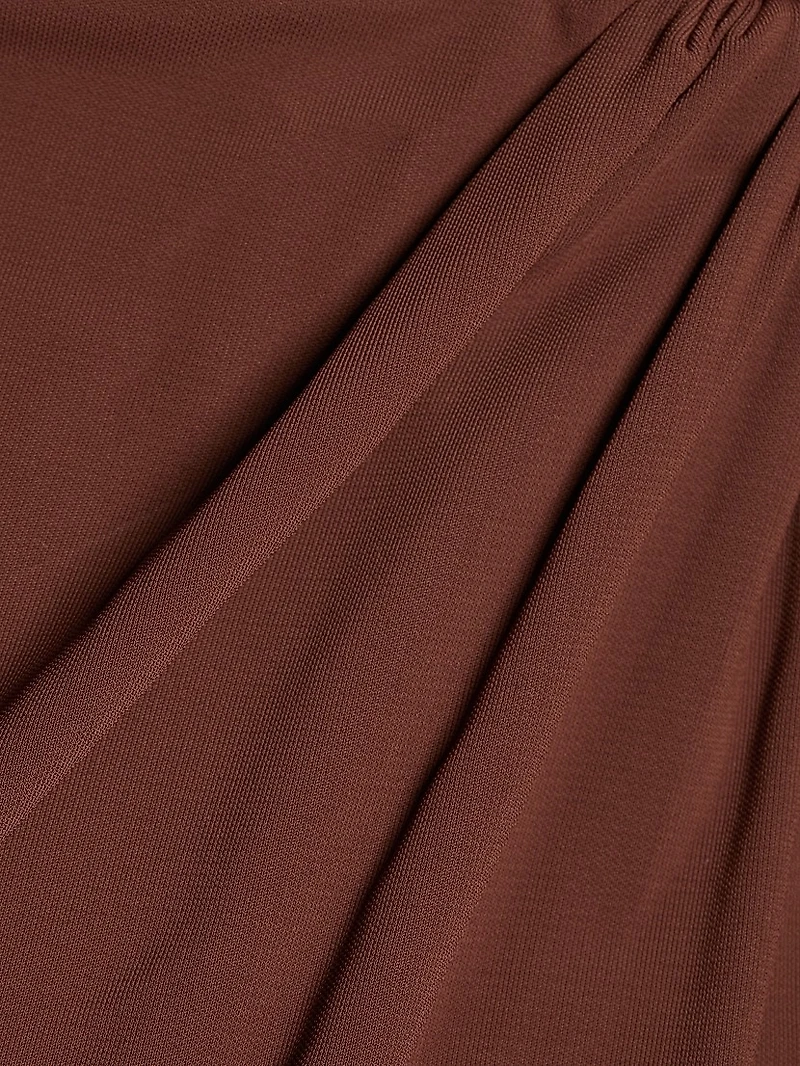 Tasha Draped Jersey Minidress