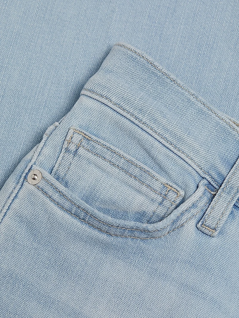 Le Easy Released Fray Hem Flare Jeans
