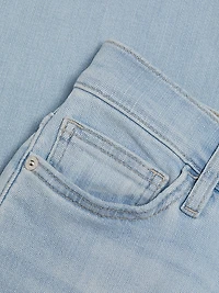 Le Easy Released Fray Hem Flare Jeans