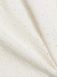 Floral Eyelet Crop Jacket