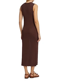 Pointelle Knit Maxi Dress