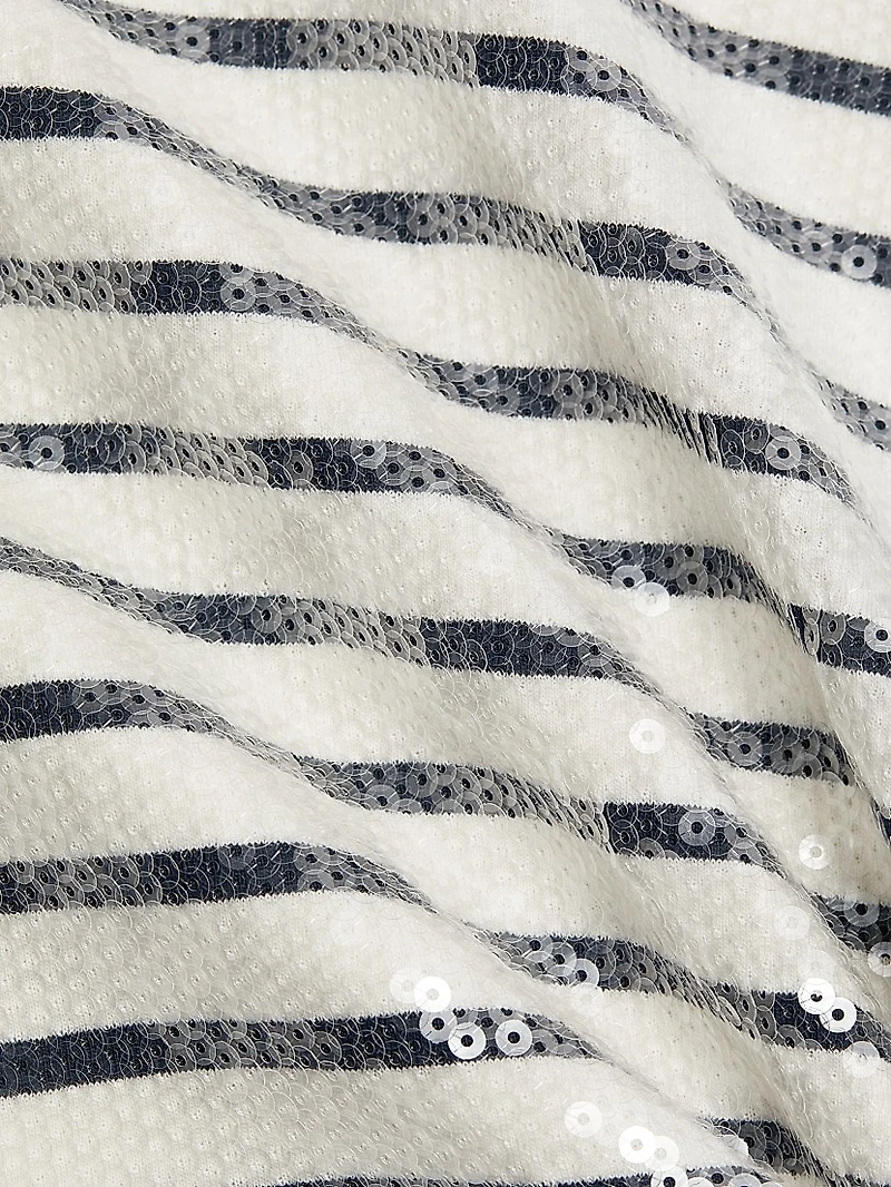 Striped Sequin Top