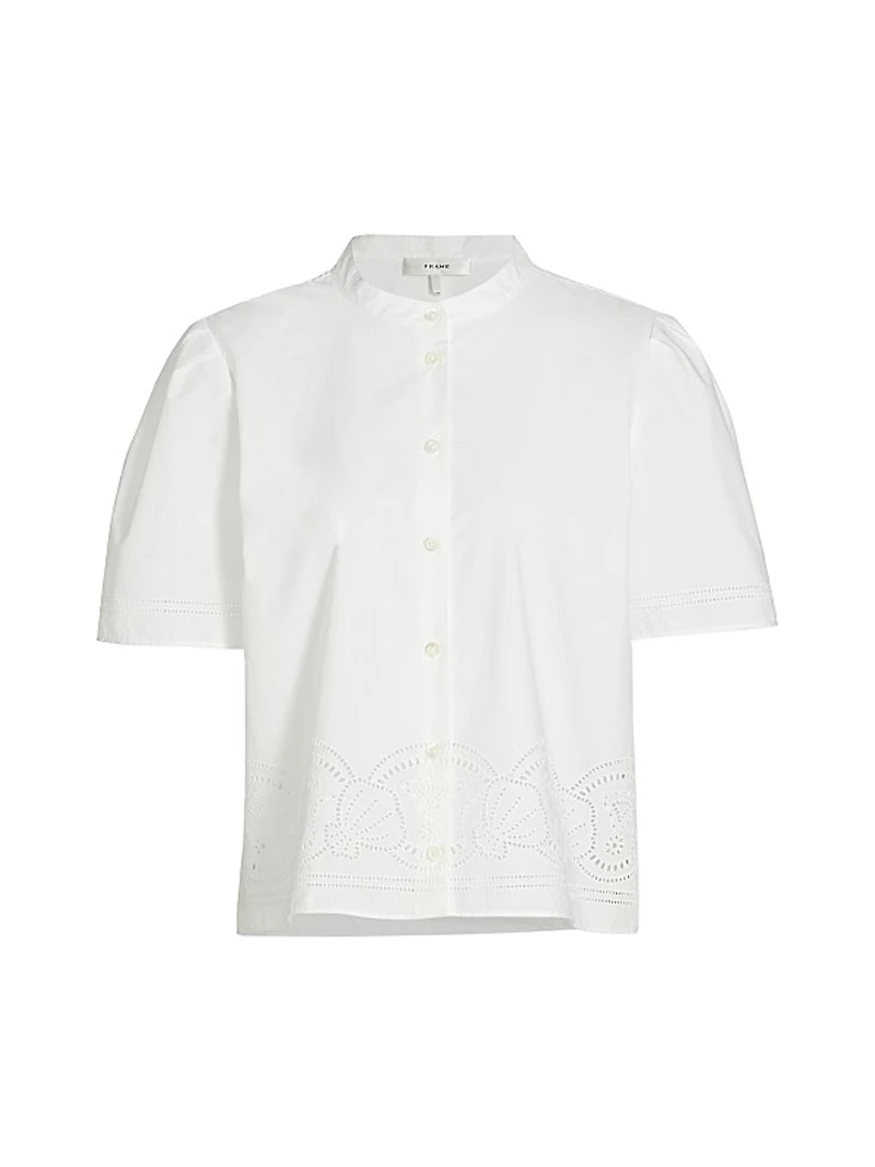 Embroidered Cotton Poplin Shirt
