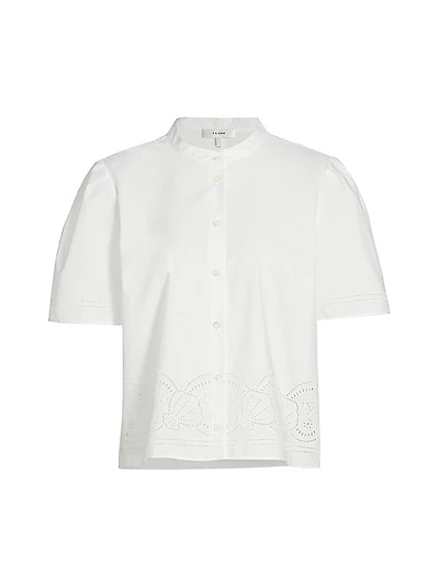 Embroidered Cotton Poplin Shirt