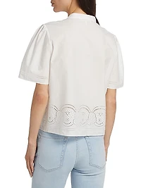Embroidered Cotton Poplin Shirt