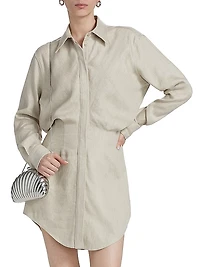 The Vera Linen-Silk Shirtdress