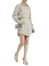 The Vera Linen-Silk Shirtdress