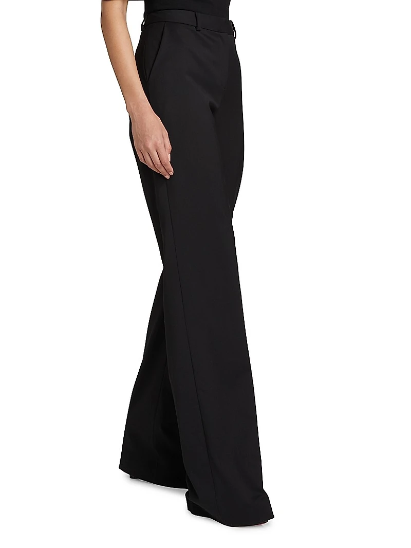 Relaxed Wool-Blend Trousers