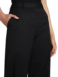 Relaxed Wool-Blend Trousers