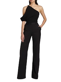 Relaxed Wool-Blend Trousers