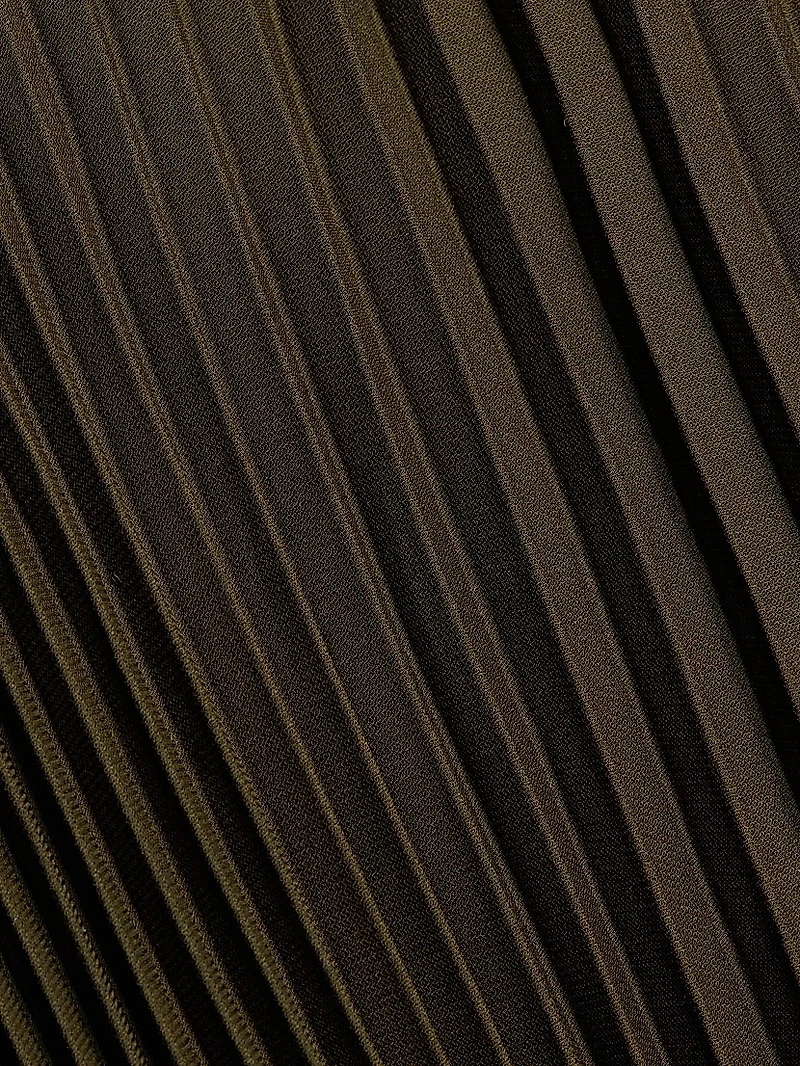 Pleated Tiered Halter Maxi Dress