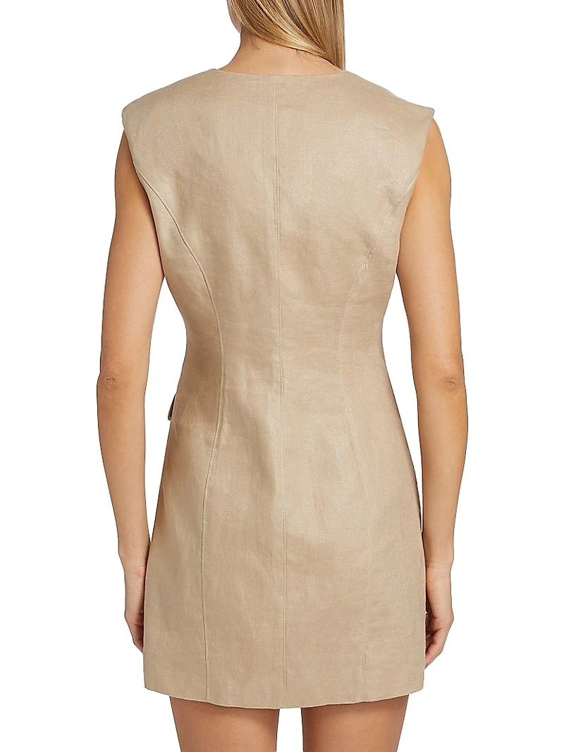 Hayden Linen Vest Minidress