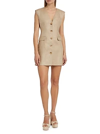 Hayden Linen Vest Minidress