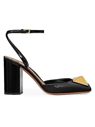 One Stud Pumps in Patent Leather 90MM