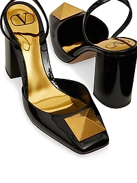 One Stud Pumps in Patent Leather 90MM