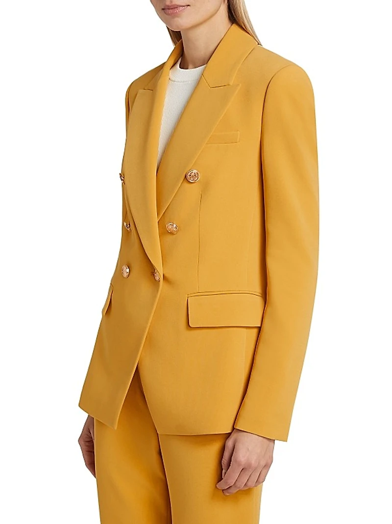 Kylie Double-Breasted Cutaway Blazer