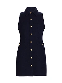 Sophia Sleeveless Mini Shirtdress