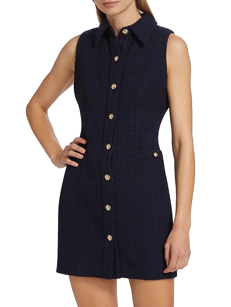 Sophia Sleeveless Mini Shirtdress