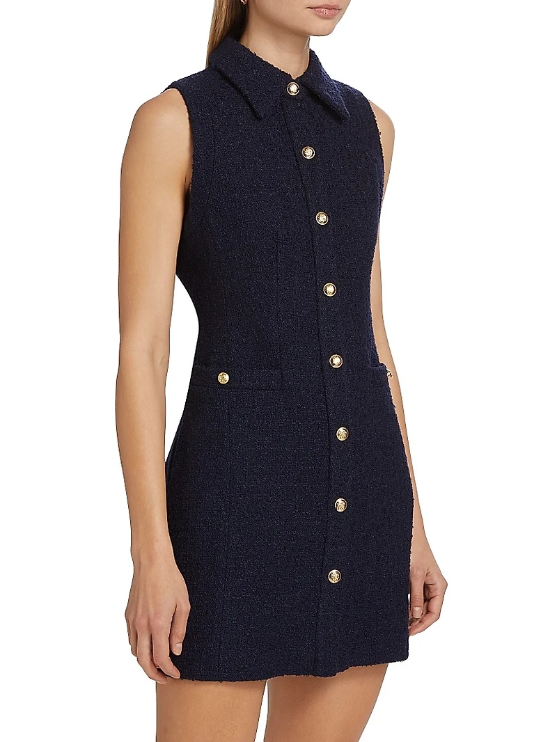 Sophia Sleeveless Mini Shirtdress