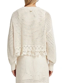 Rachel Fringe Cotton Cardigan
