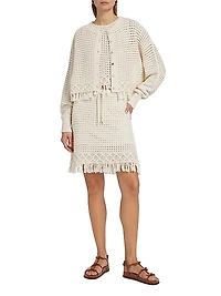Rachel Fringe Cotton Cardigan