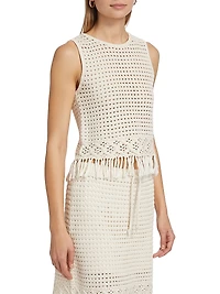 Myla Fringe Cropped Tank Top