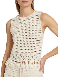Myla Fringe Cropped Tank Top