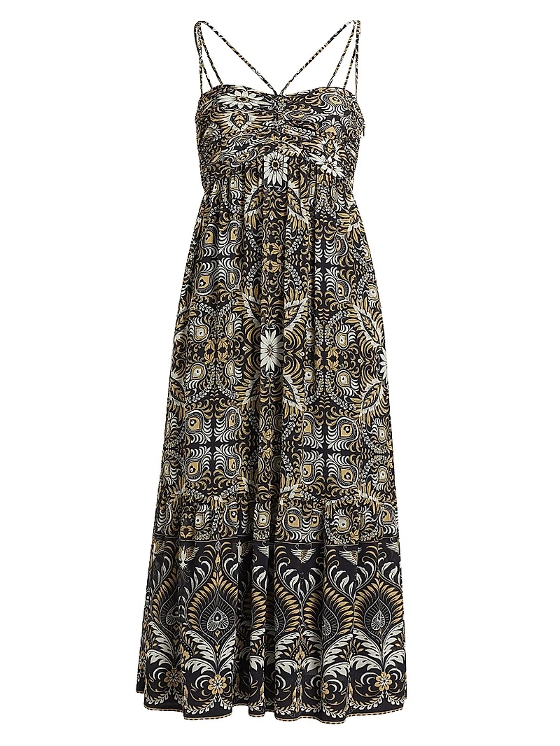 Arya Odyessy Print Midi Dress