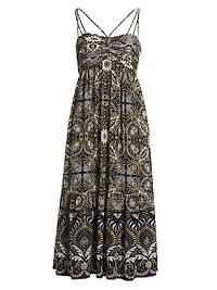 Arya Odyessy Print Midi Dress