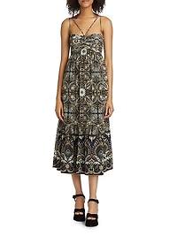 Arya Odyessy Print Midi Dress