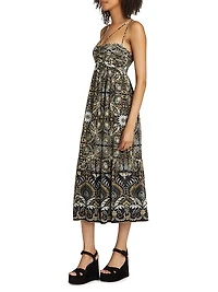 Arya Odyessy Print Midi Dress