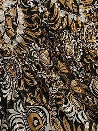 Ele Metallic Jacquard Blouse