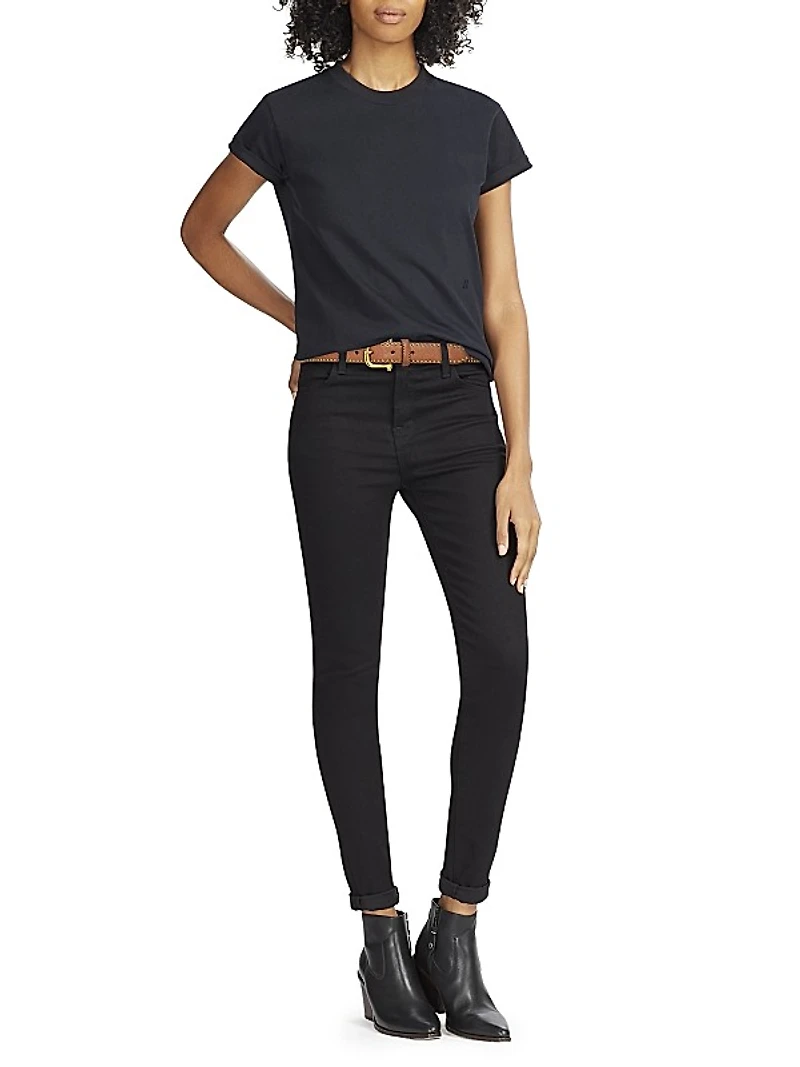 Embellished Leather Belt