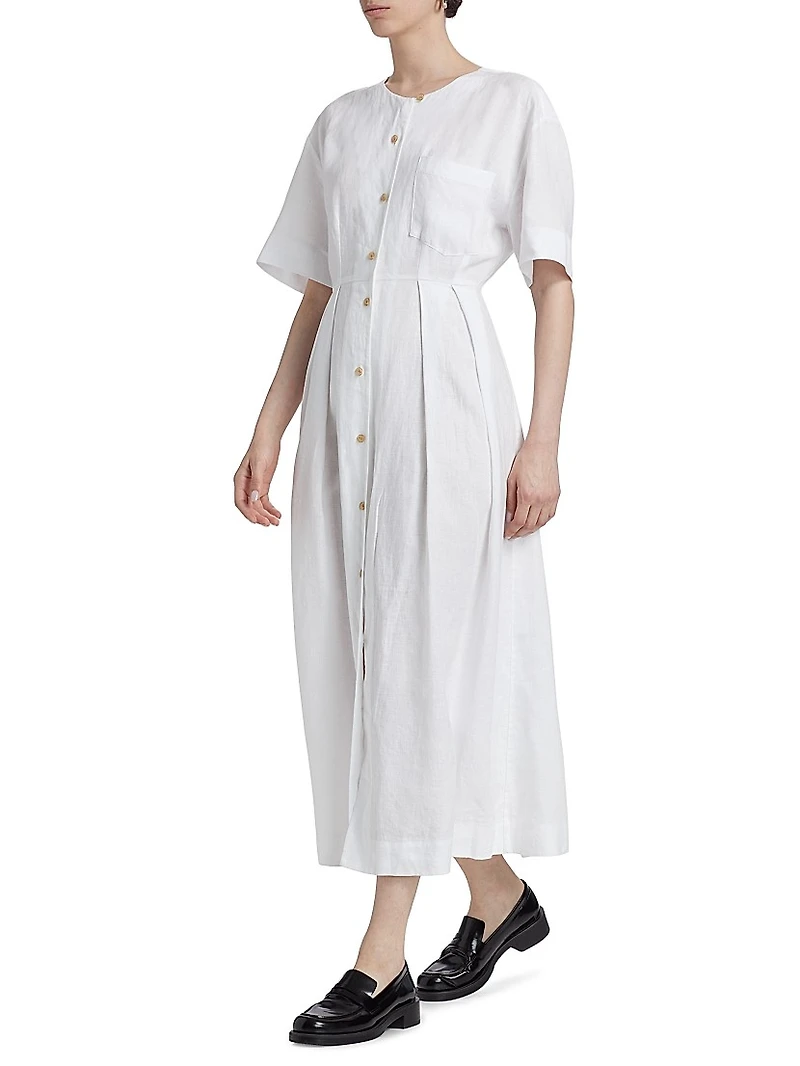 Day Linen Midi-Dress