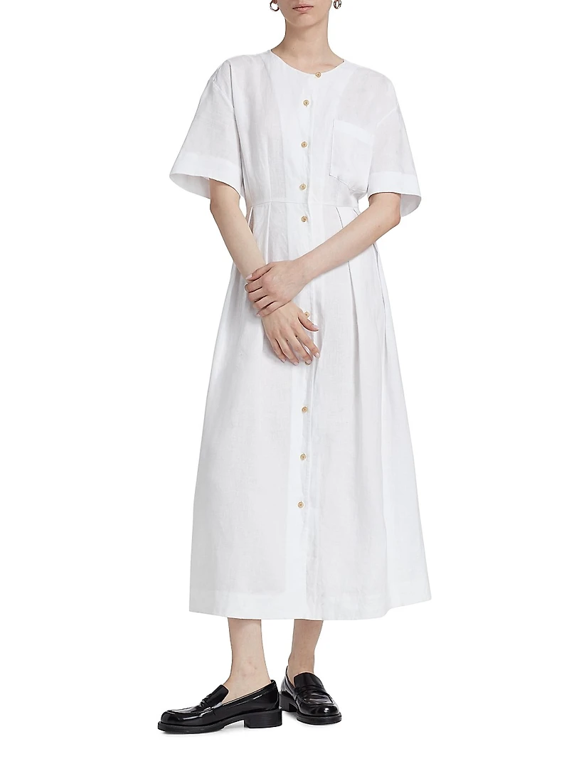 Day Linen Midi-Dress