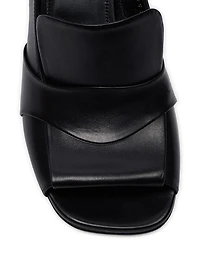 65MM Leather Slingback Sandals