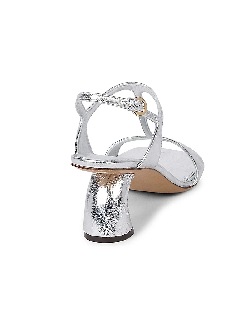 Strappy Leather High-Heel Sandals