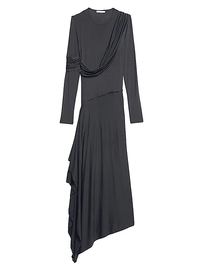Protection Draped Midi-Dress