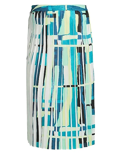 Plus Printed Woven A-Line Midi-Skirt