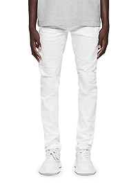 P001 Distressed Stretch Skinny Jeans