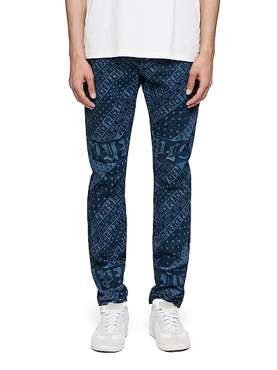 P001 Laser Flag Skinny Jeans