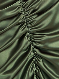 Ruched Satin Gown