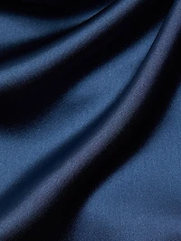 Layered Satin Cocktail Dress