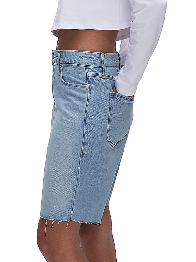 Denim Bermuda Shorts