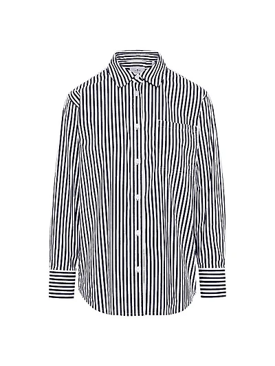 Everyday Striped Button-Up Shirt